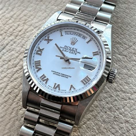 18249 rolex|rolex 18239 white gold.